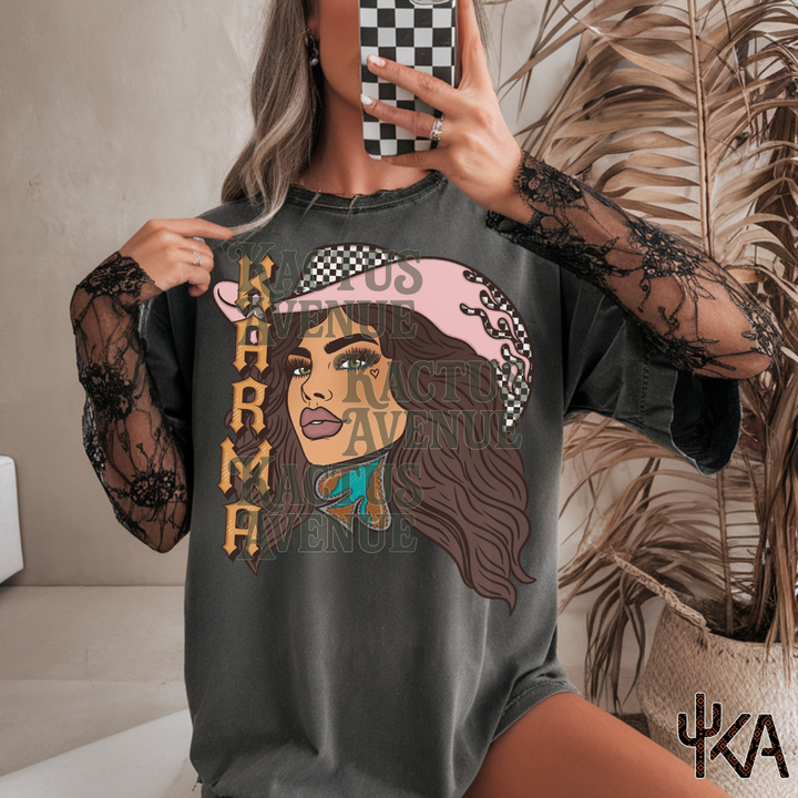 Karma Cowgirl (Comfort Colors) - EXCLUSIVE