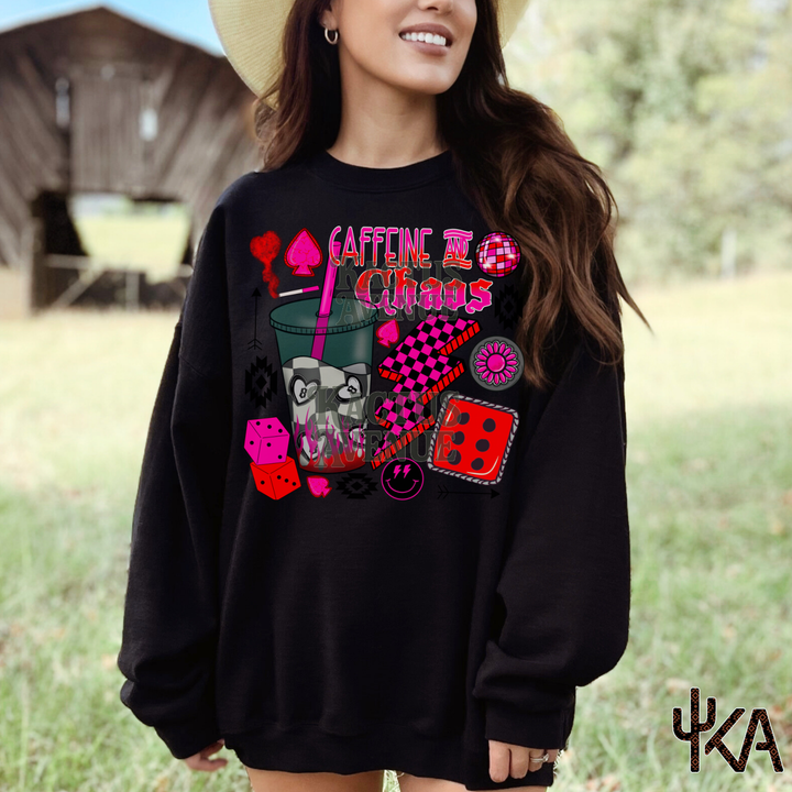 Caffeine and Chaos Sweatshirt