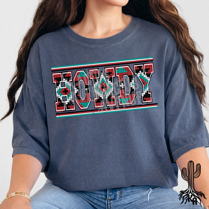 Howdy Aztec T-Shirt (Comfort Colors)