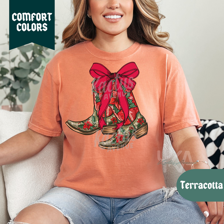 Christmas Boots T-Shirt (Comfort Colors)