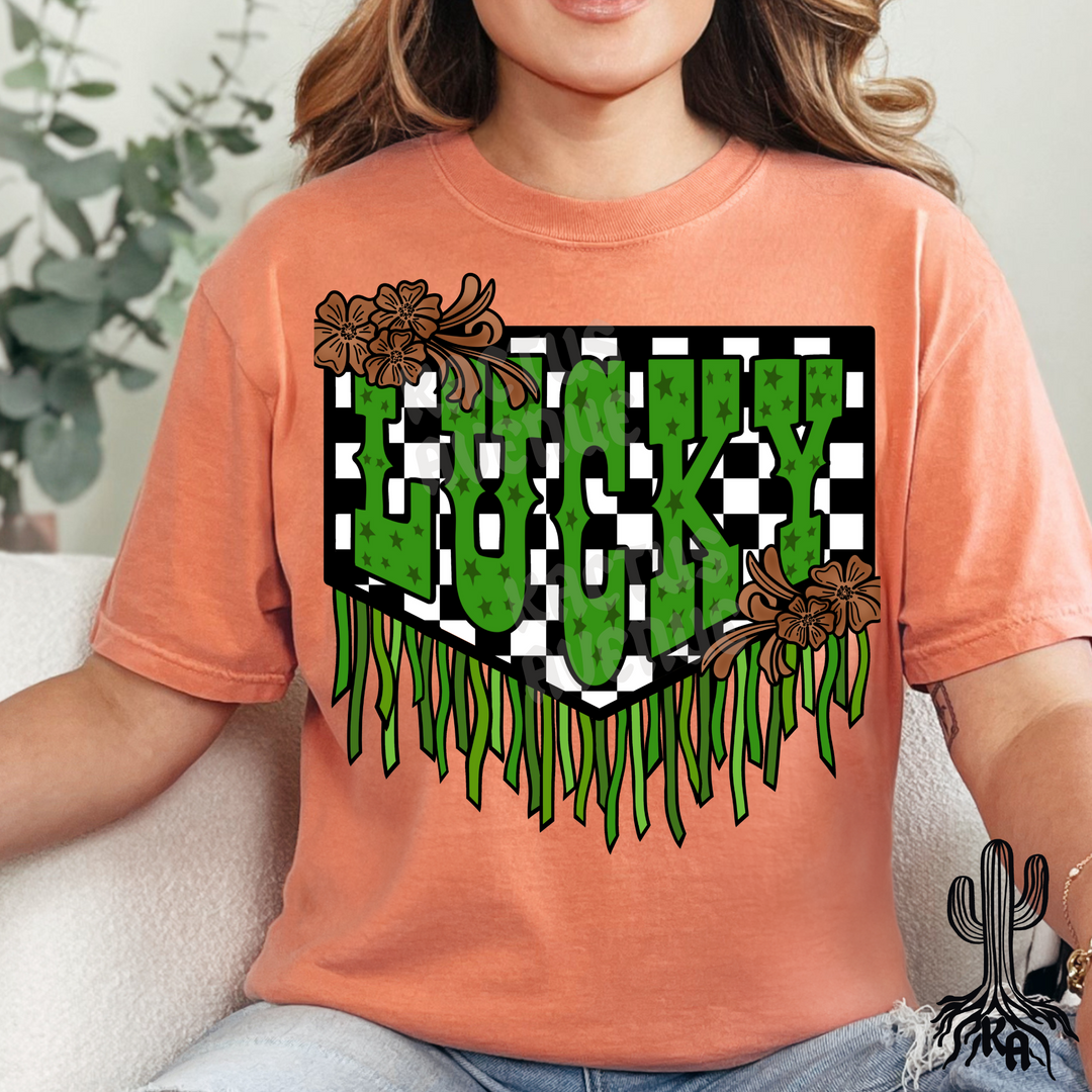 Lucky Fringe T-Shirt (Comfort Colors)