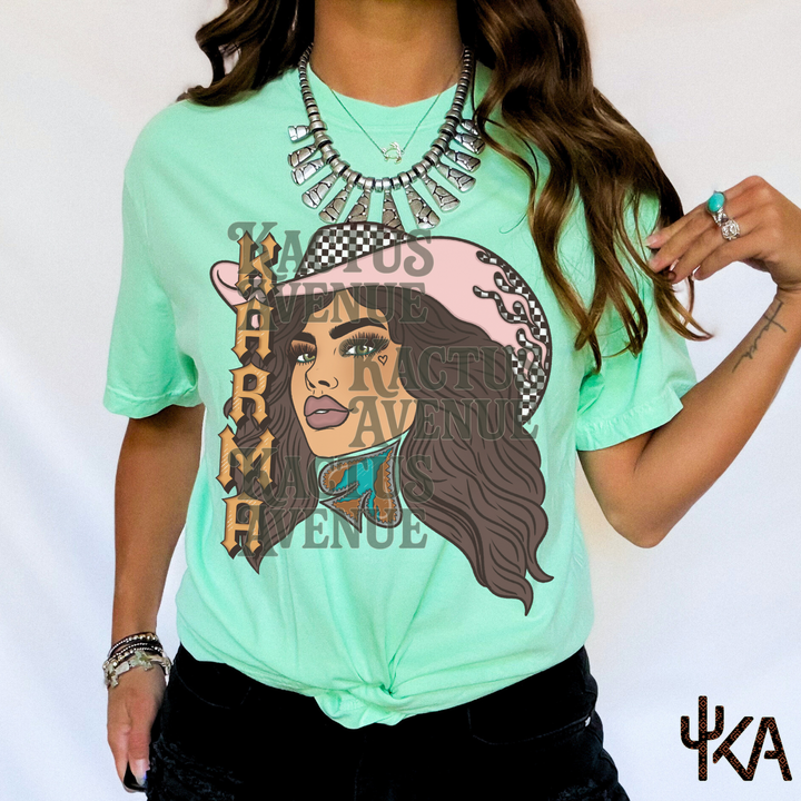 Karma Cowgirl (Comfort Colors) - EXCLUSIVE