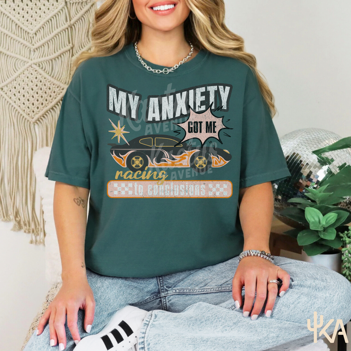 Racing Anxiety T-Shirt (Comfort Colors)