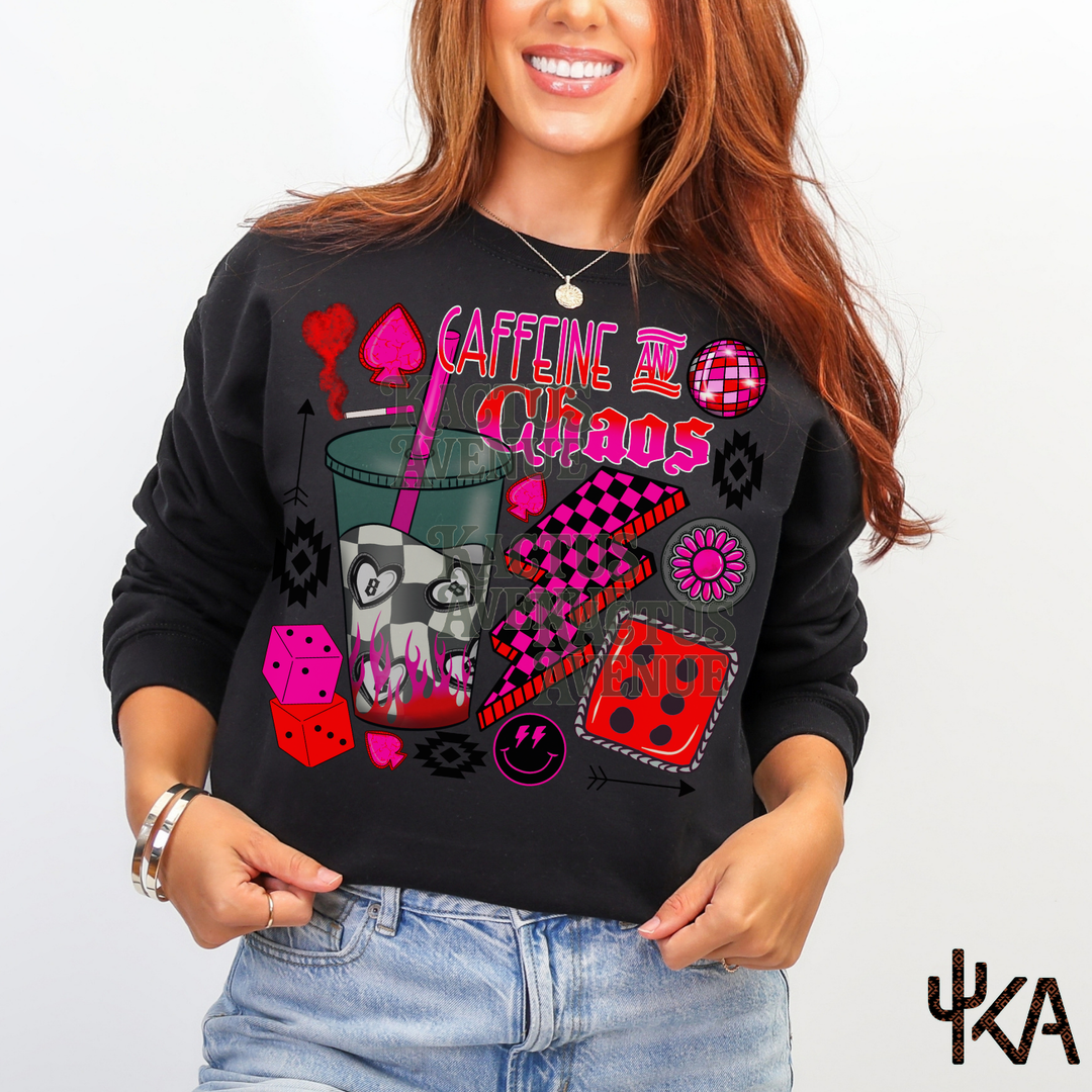 Caffeine and Chaos Sweatshirt