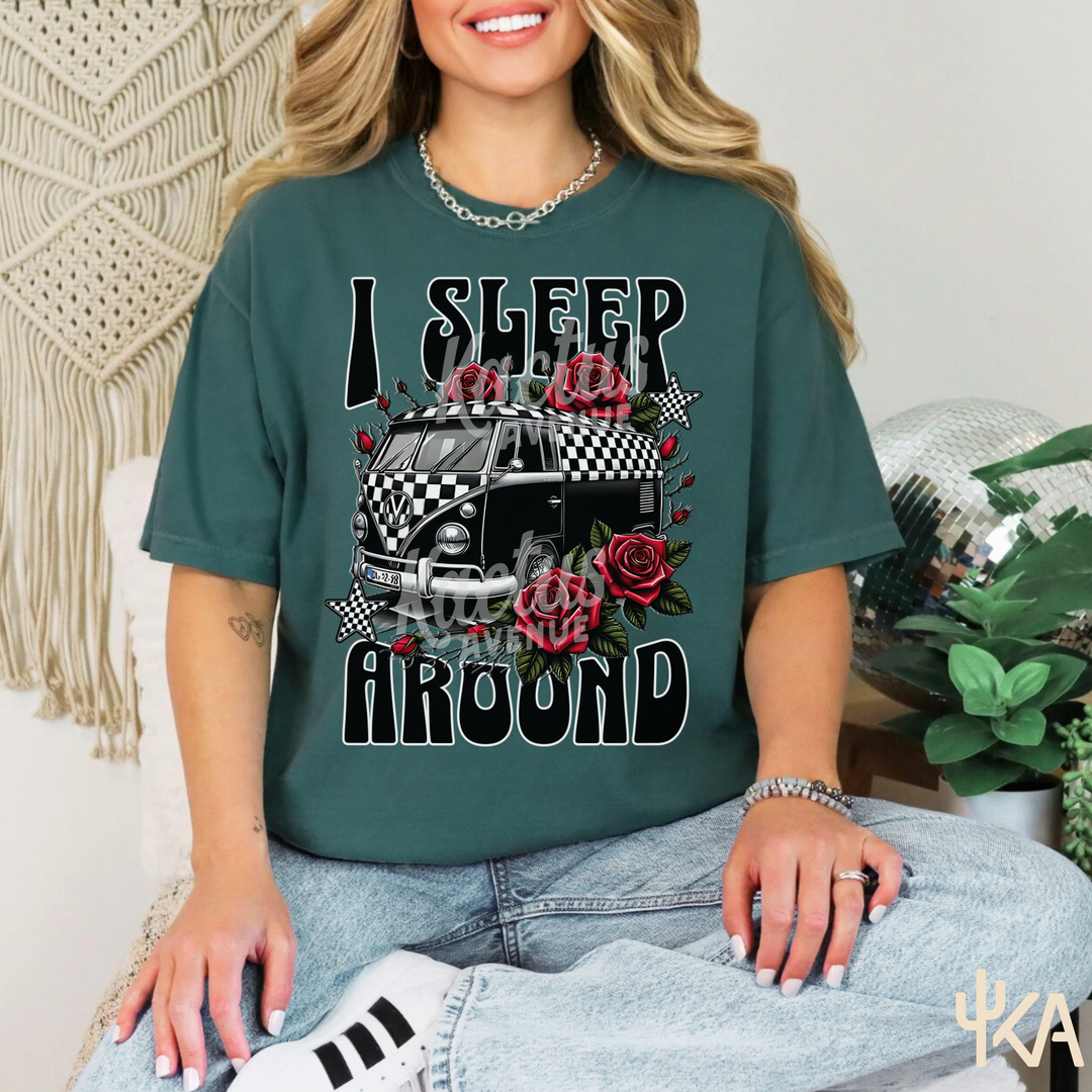 I Sleep Around T-Shirt (Comfort Colors)