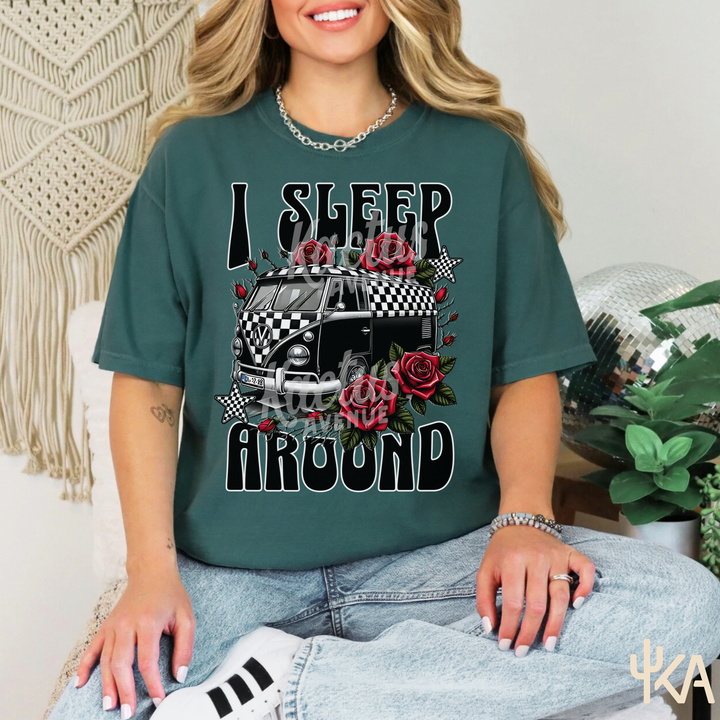 I Sleep Around T-Shirt (Comfort Colors)