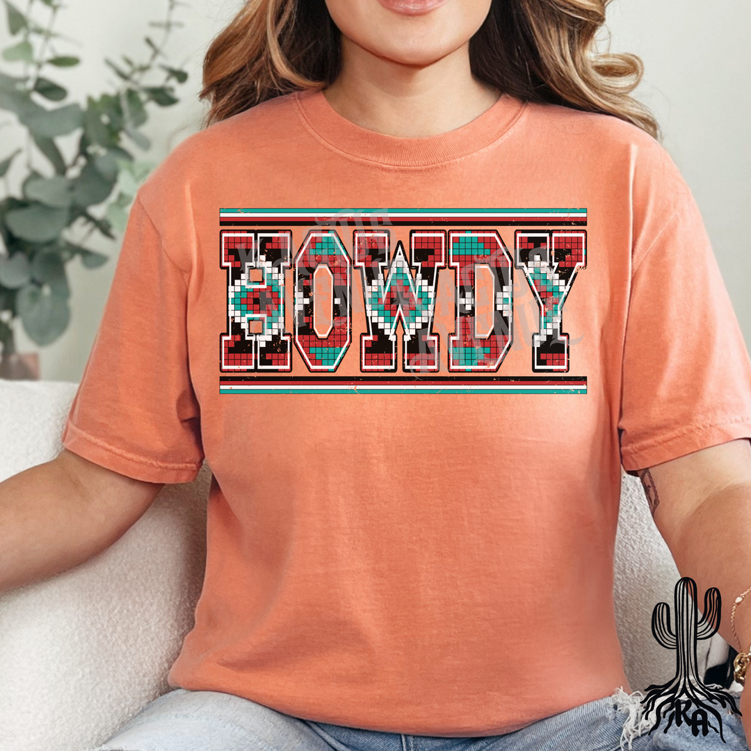 Howdy Aztec T-Shirt (Comfort Colors)