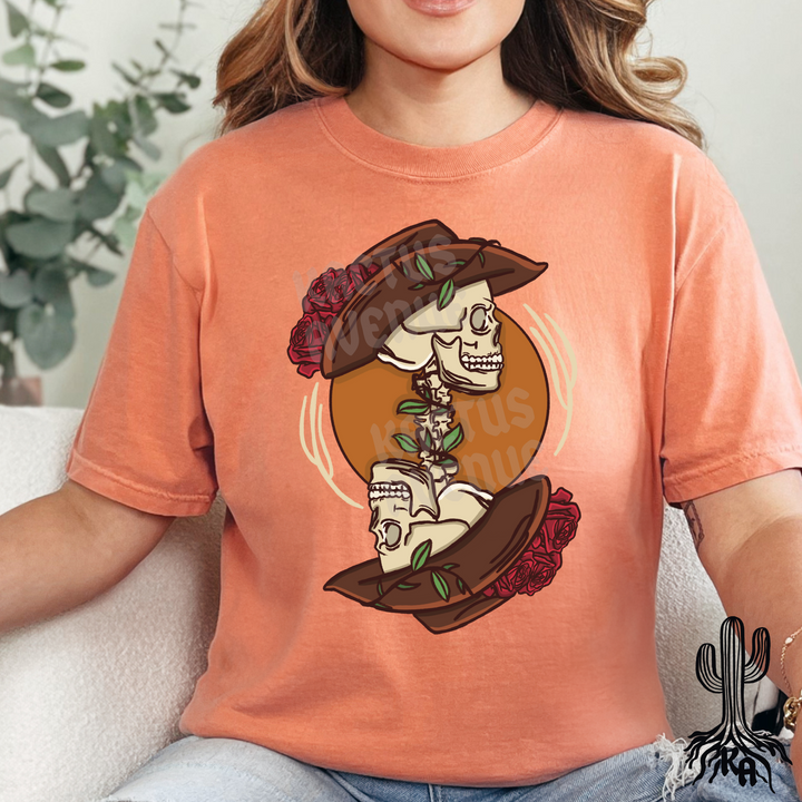 Reverse Cowgirl Skeleton T-Shirt (Comfort Colors)