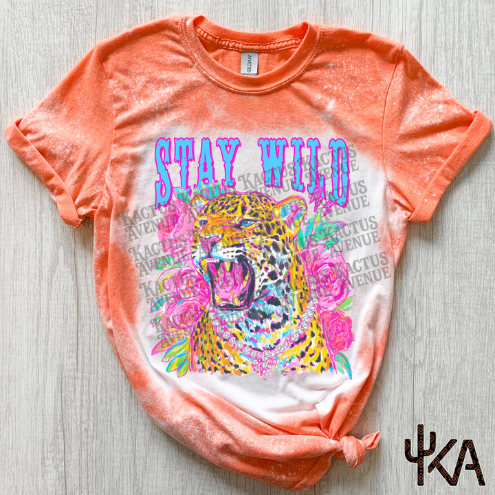 Wild Leopard Summer Bleached Shirt