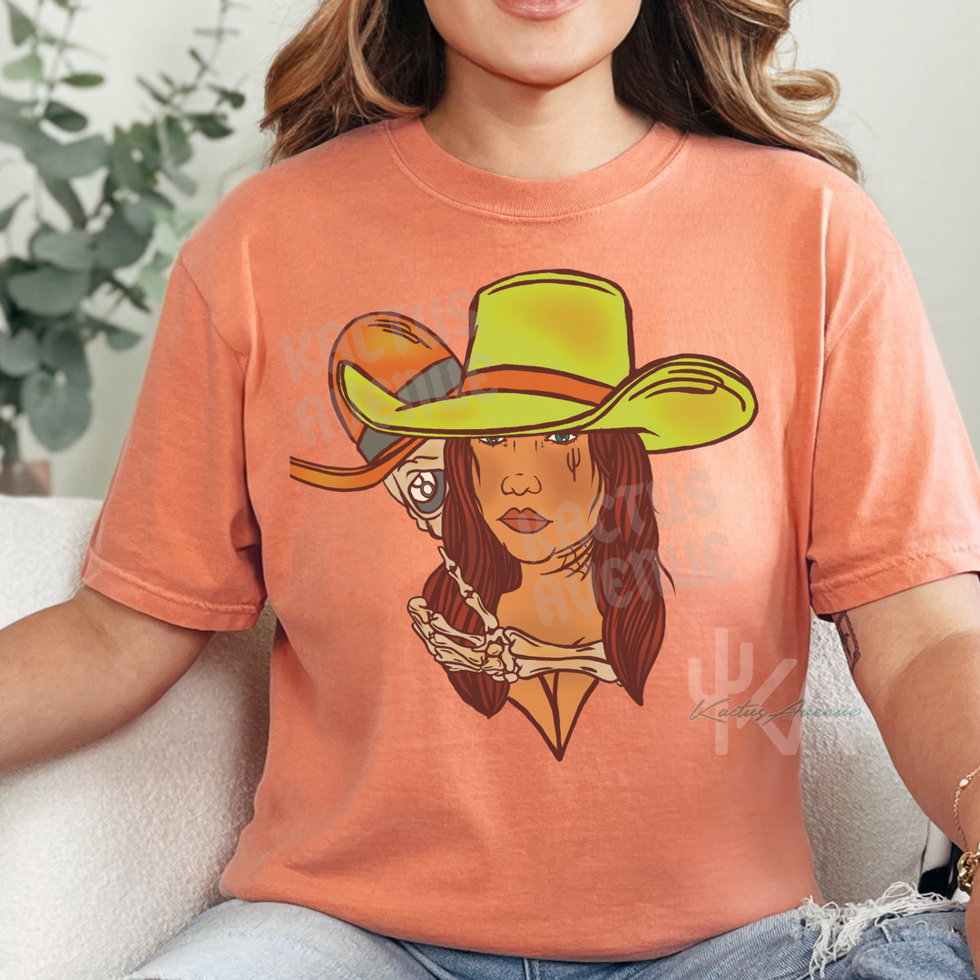 Cowgirl Skeleton T-Shirt (Comfort Colors)