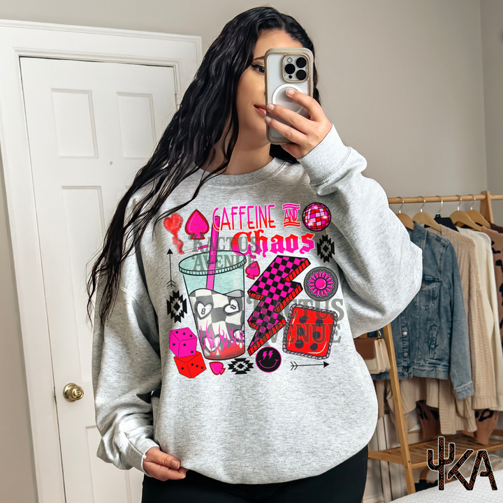 Caffeine and Chaos Sweatshirt