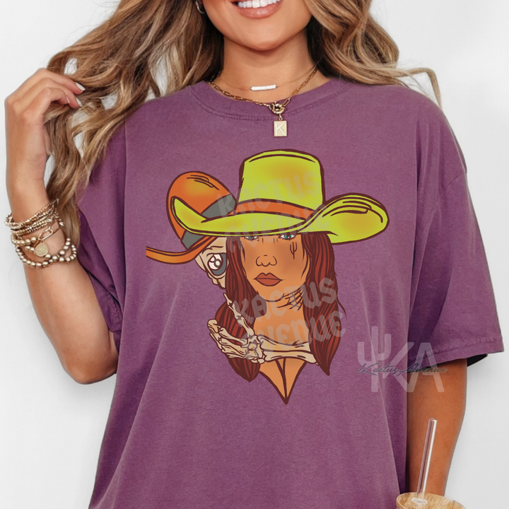 Cowgirl Skeleton T-Shirt (Comfort Colors)