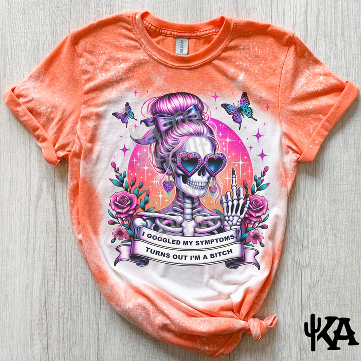 B Symptoms Bleached T-Shirt