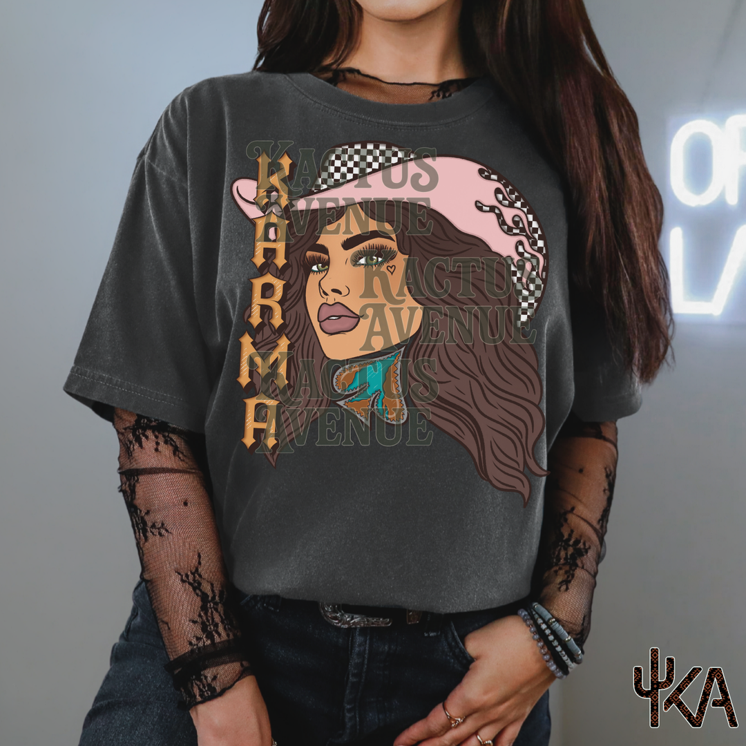 Karma Cowgirl (Comfort Colors) - EXCLUSIVE