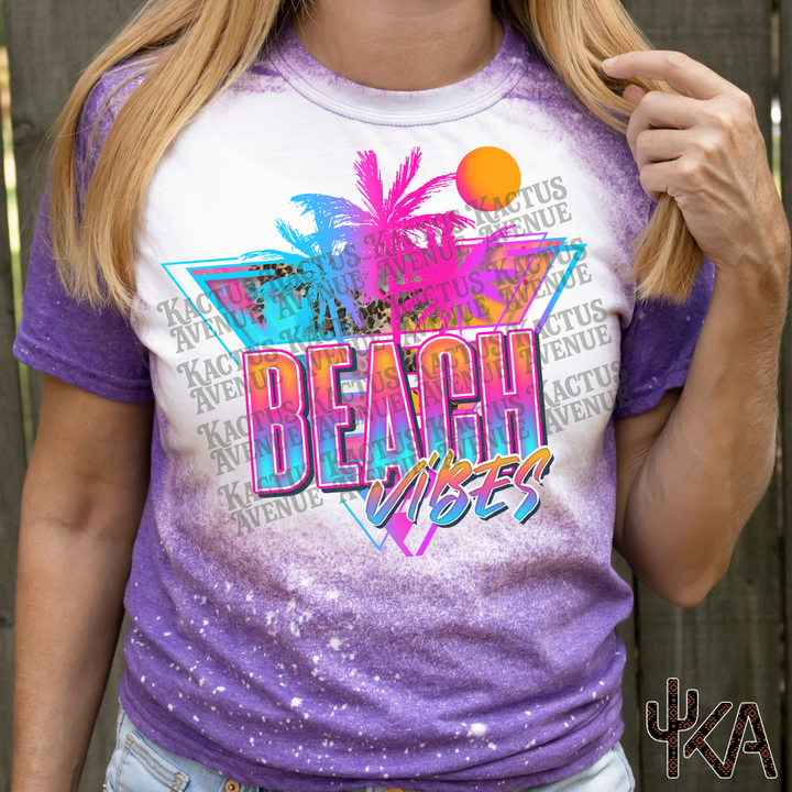 Beach Vibes Bleached T-Shirt