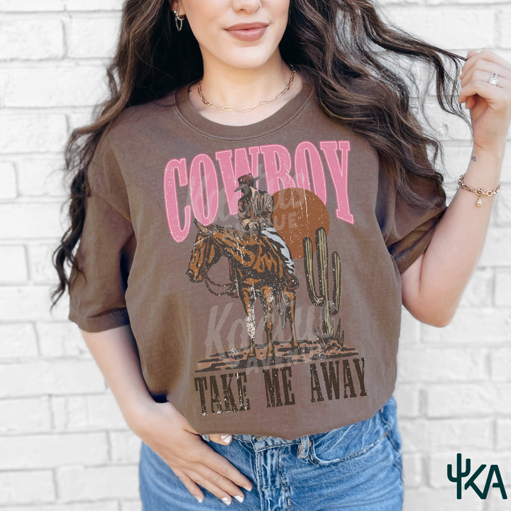 Cowboy Take Me Away T-Shirt (Comfort Colors)