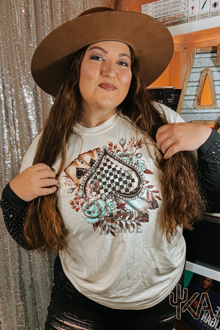 Checkered Spade (Comfort Colors)