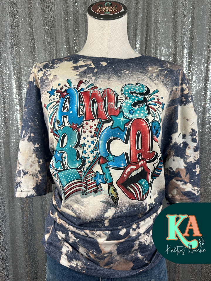 America Bleached T-Shirt