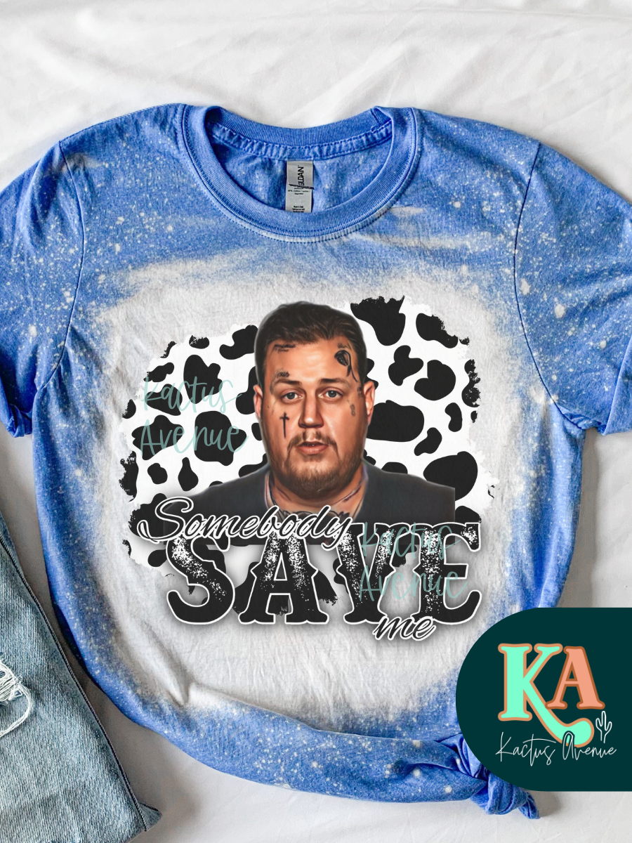 Somebody Save Me Cowprint T-Shirt