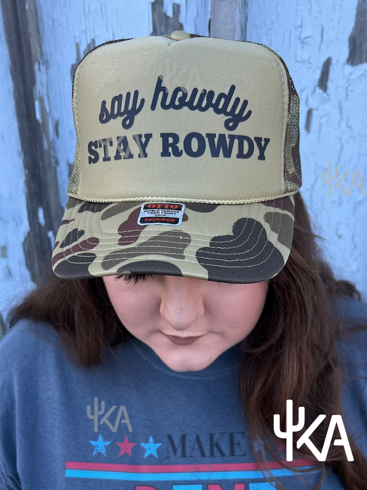 Say Howdy, Stay Rowdy Trucker Hat