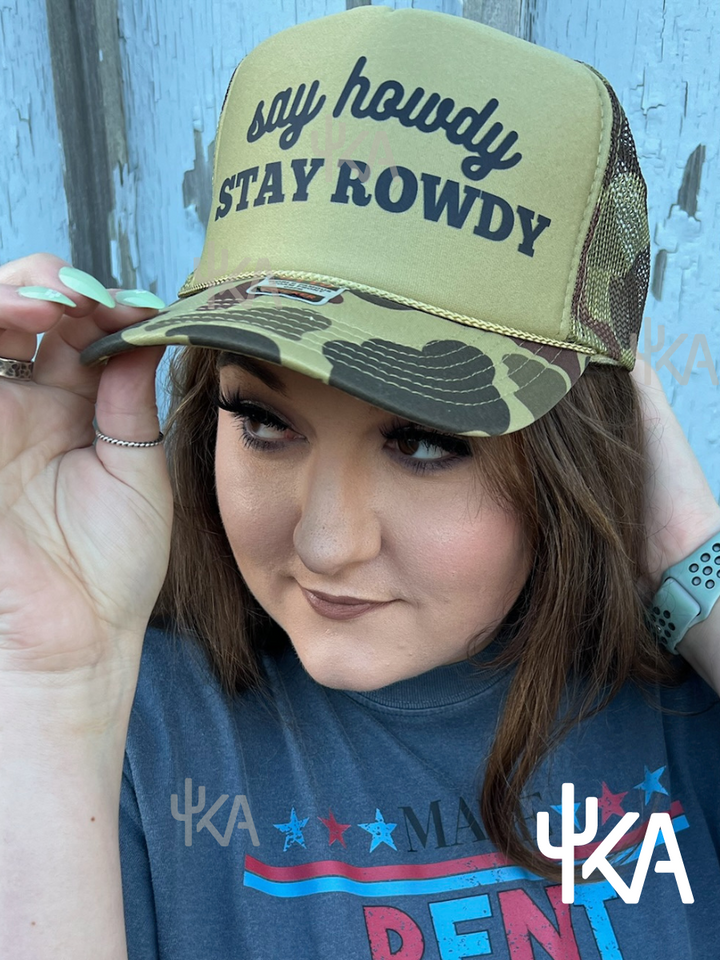 Say Howdy, Stay Rowdy Trucker Hat