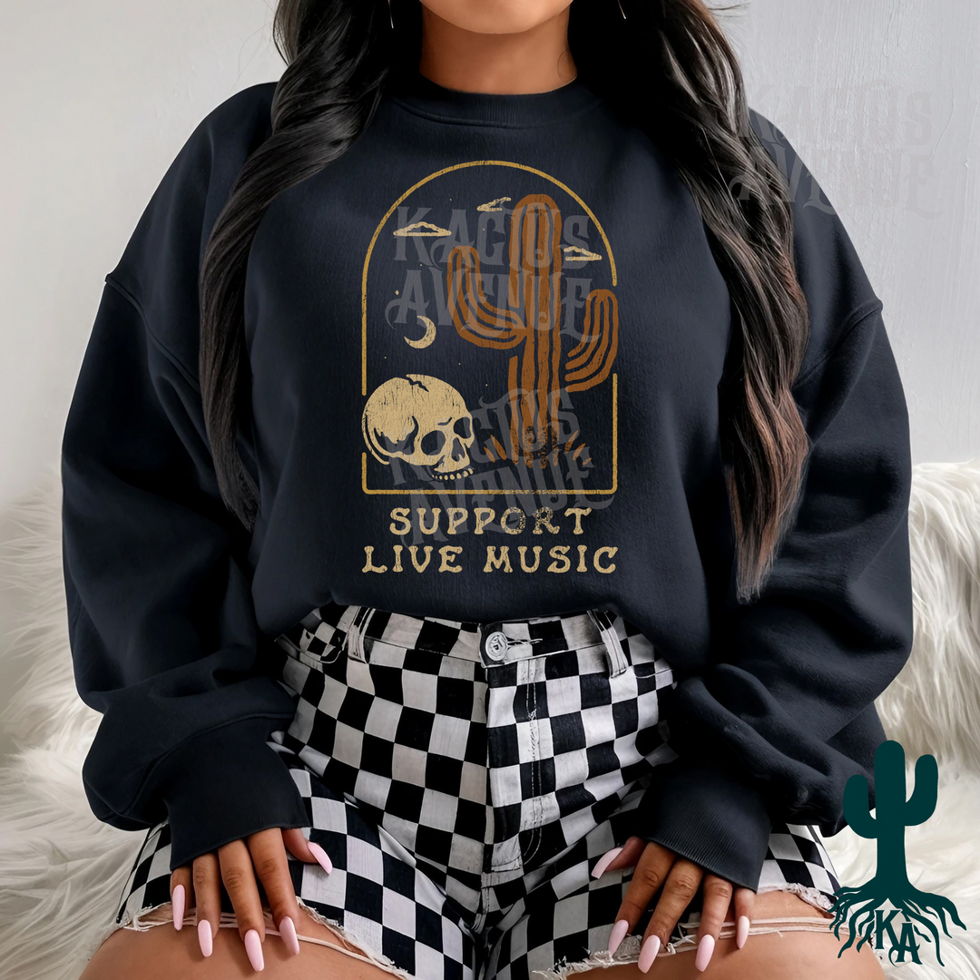 Support Live Music Sweatshirt