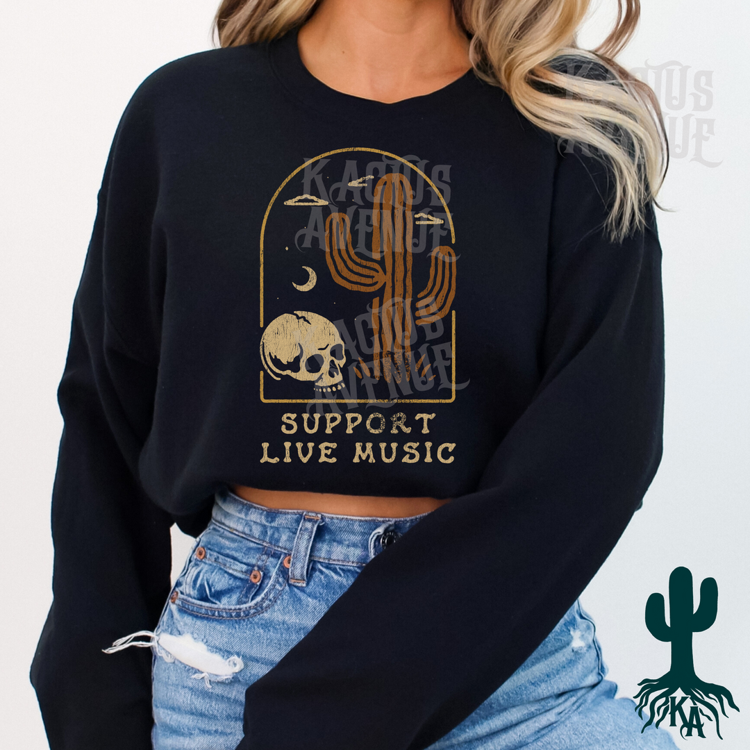 Support Live Music Sweatshirt