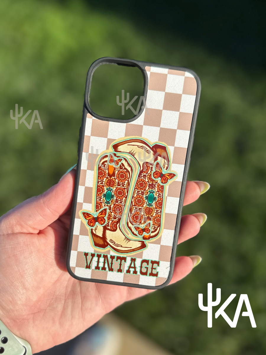 Check My Vintage Boots Phone Case
