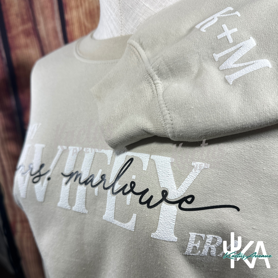 In My Wifey Era (Customizable) Sweatshirt