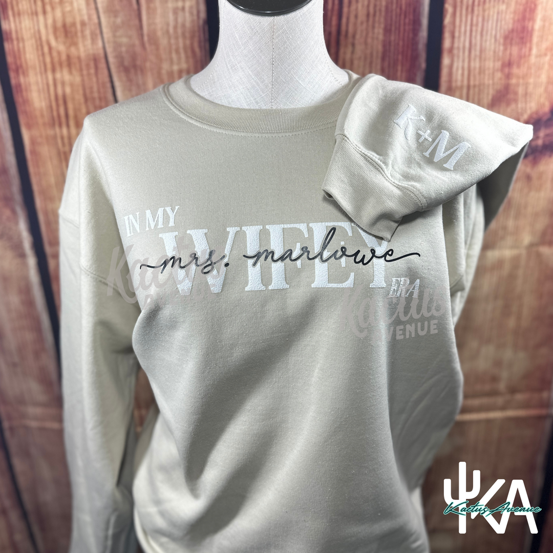 In My Wifey Era (Customizable) Sweatshirt