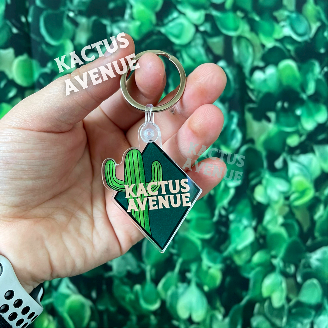 Kactus Avenue Logo Keychain