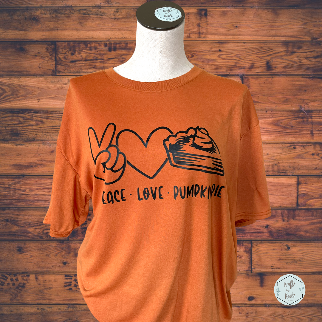 RTS - Peace Love Pumpkin Pie T-Shirt