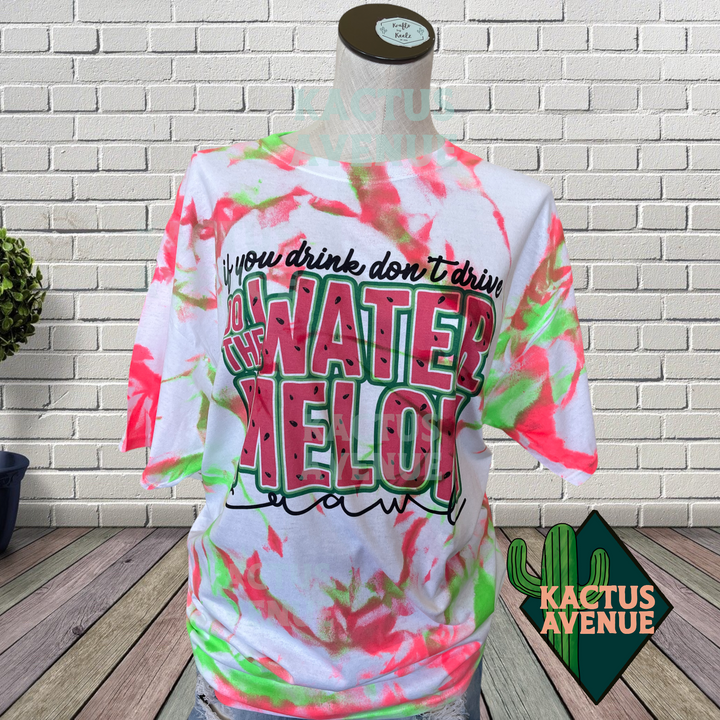 Watermelon Crawl Color Splatter T-Shirt