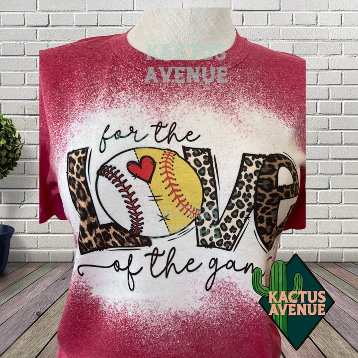 For the Love of the Game Bleached T-Shirt