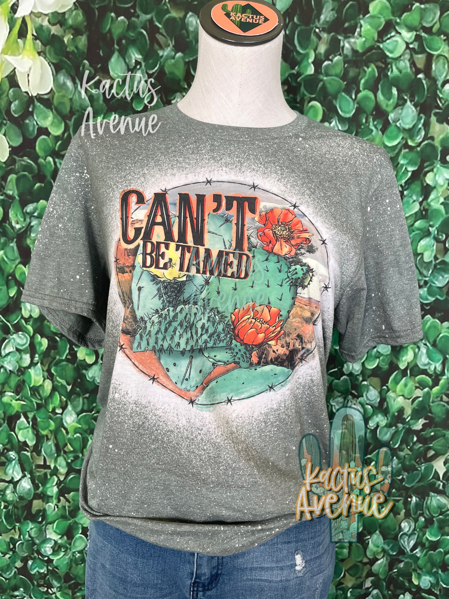 Can't Be Tamed Bleached T-Shirt