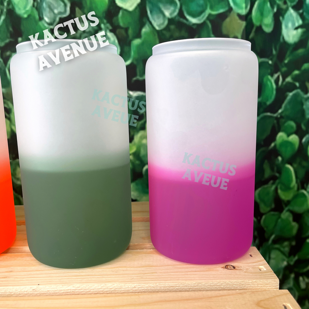 Dinosaurs Classic Countrymen Color Changing Frosted Glass Can