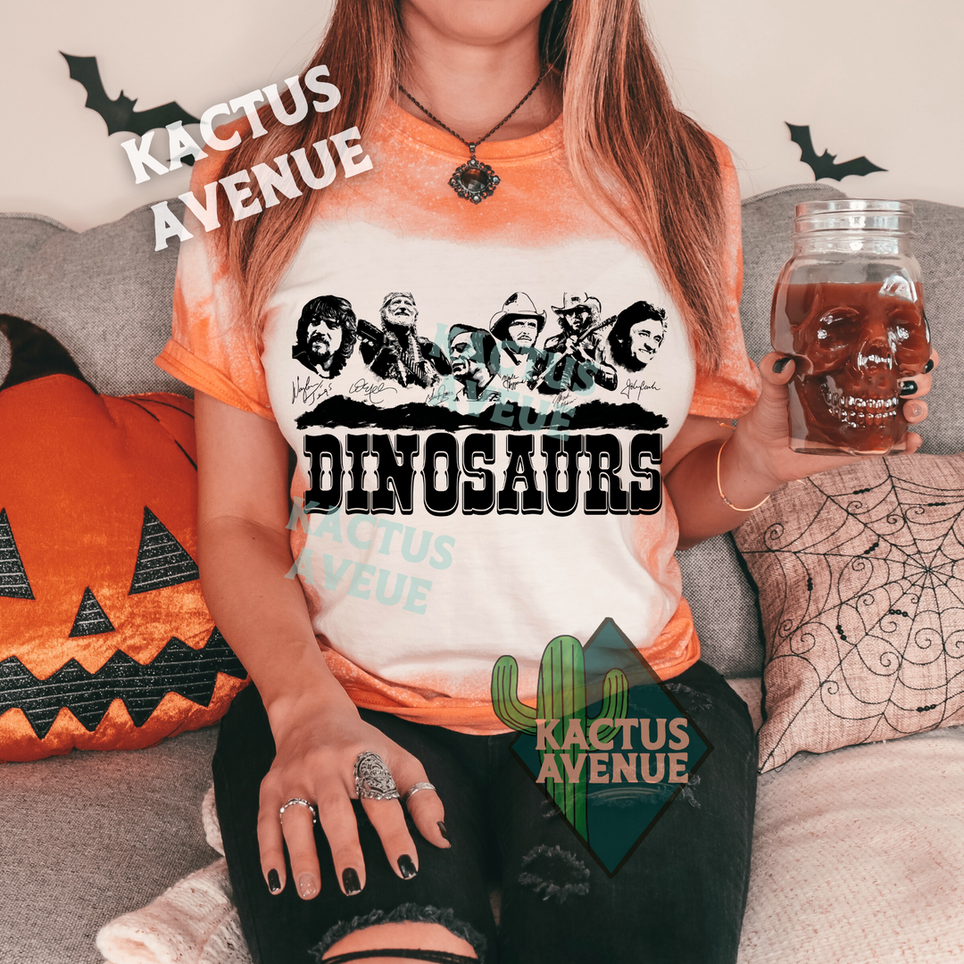 Dinosaurs Classic Country Bleached T-Shirt