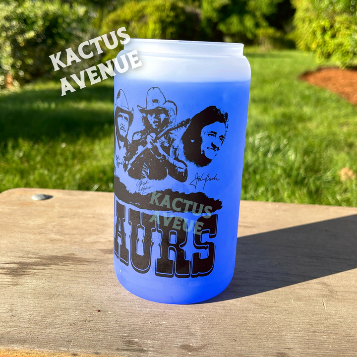 Dinosaurs Classic Countrymen Color Changing Frosted Glass Can