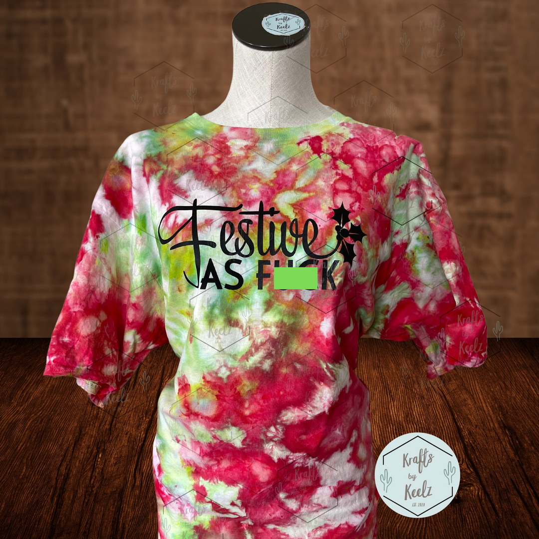 RTS - Festive as F**k Tye Dye T-Shirt