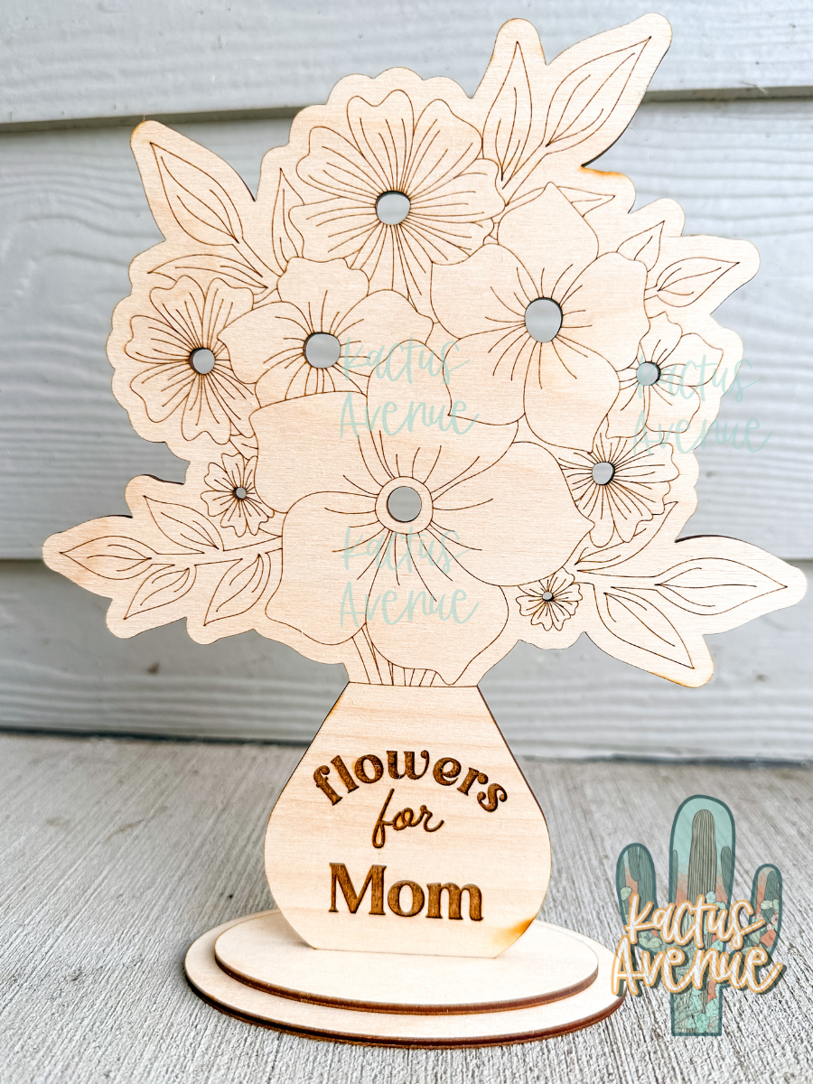 Flower Bouquet Holder (Customizable)