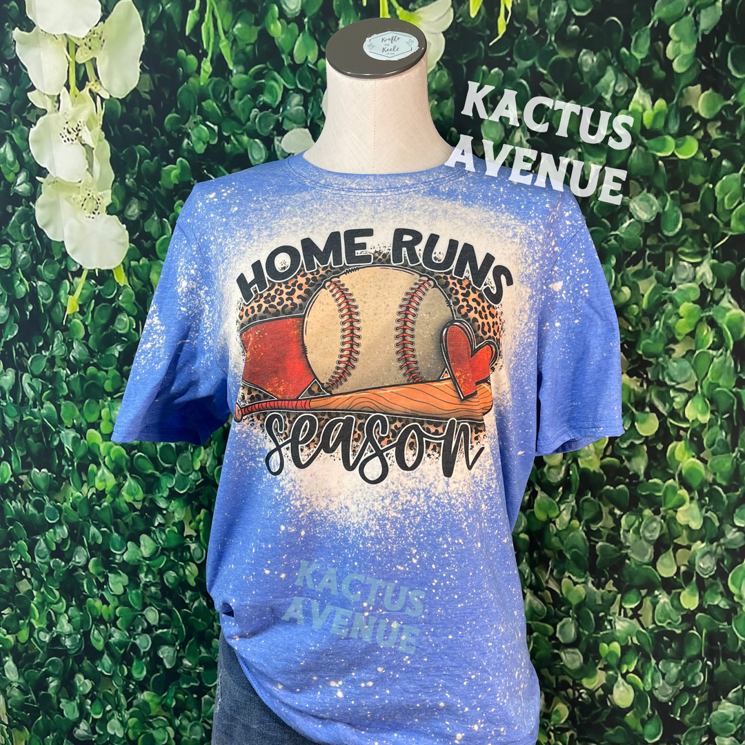 Home Runs Season Bleached T-Shirt