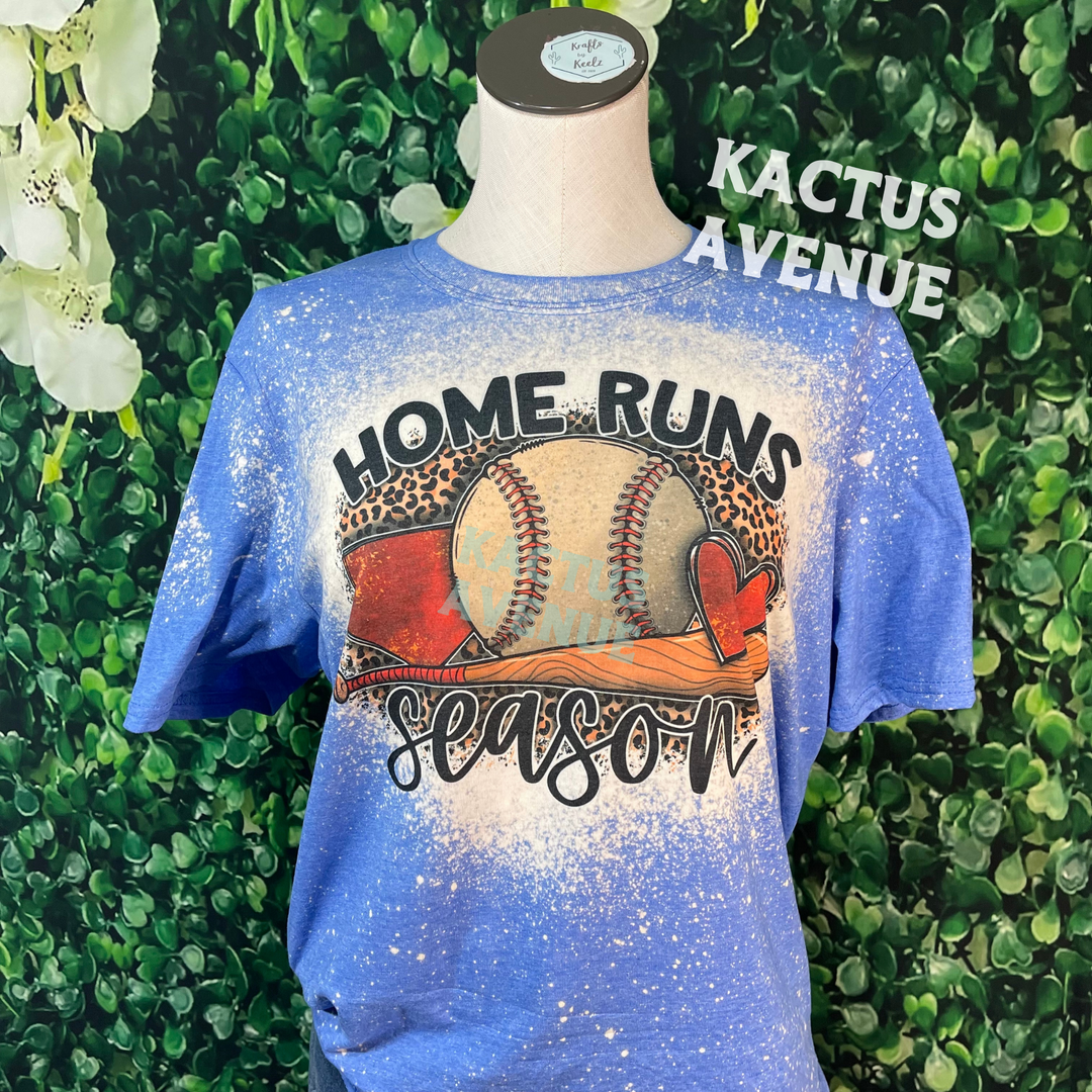RTS - Home Runs Season Bleached T-Shirt