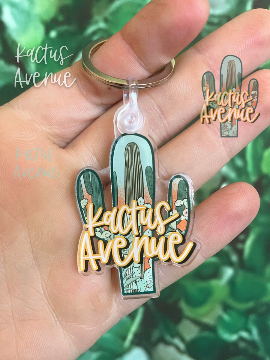 Acrylic Kactus Avenue Keychain