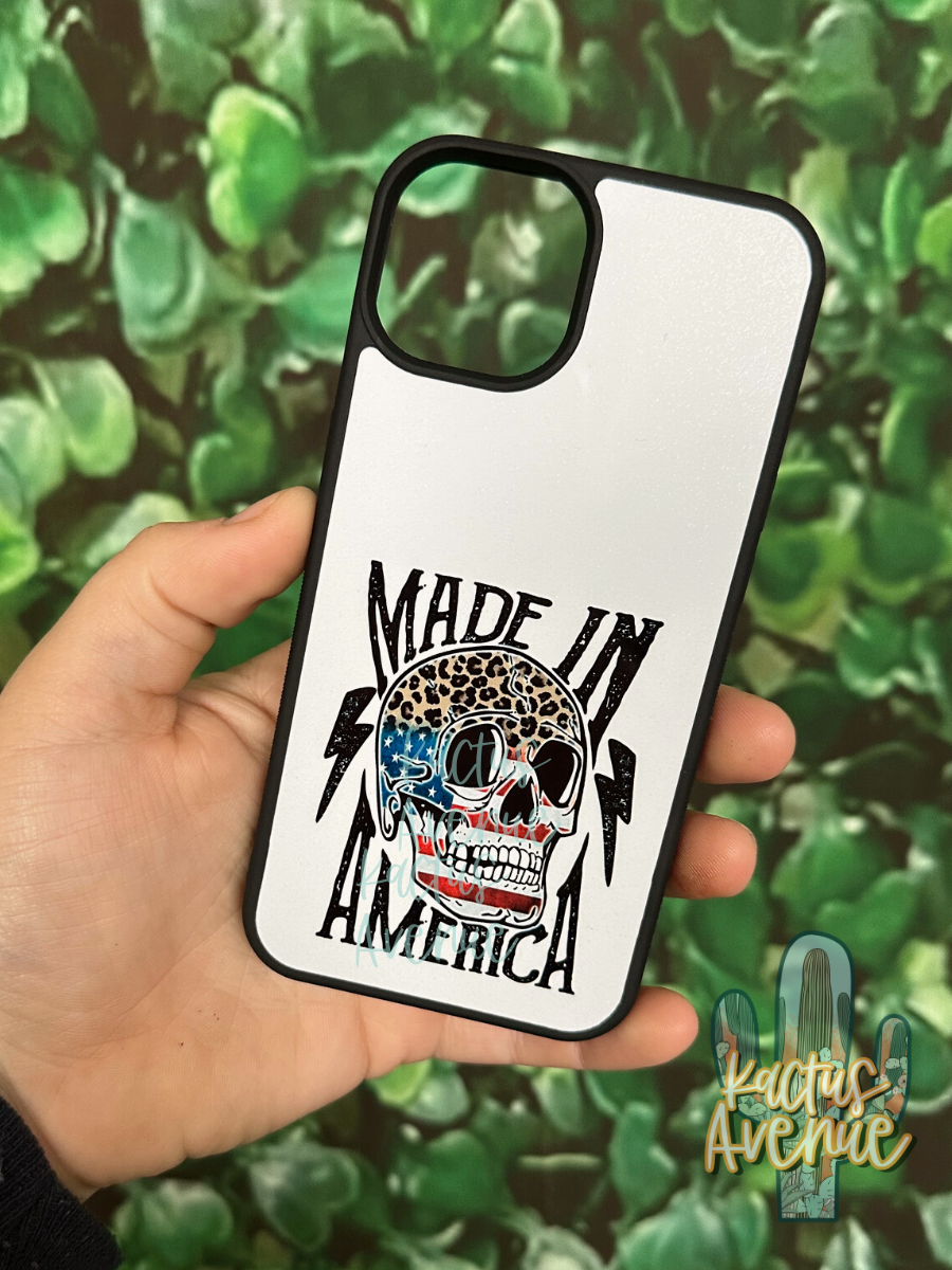 Made in America Skull Phone Case