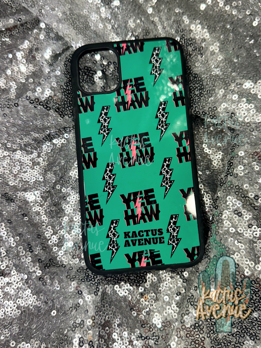 Neon Green Yee Haw Phone Case