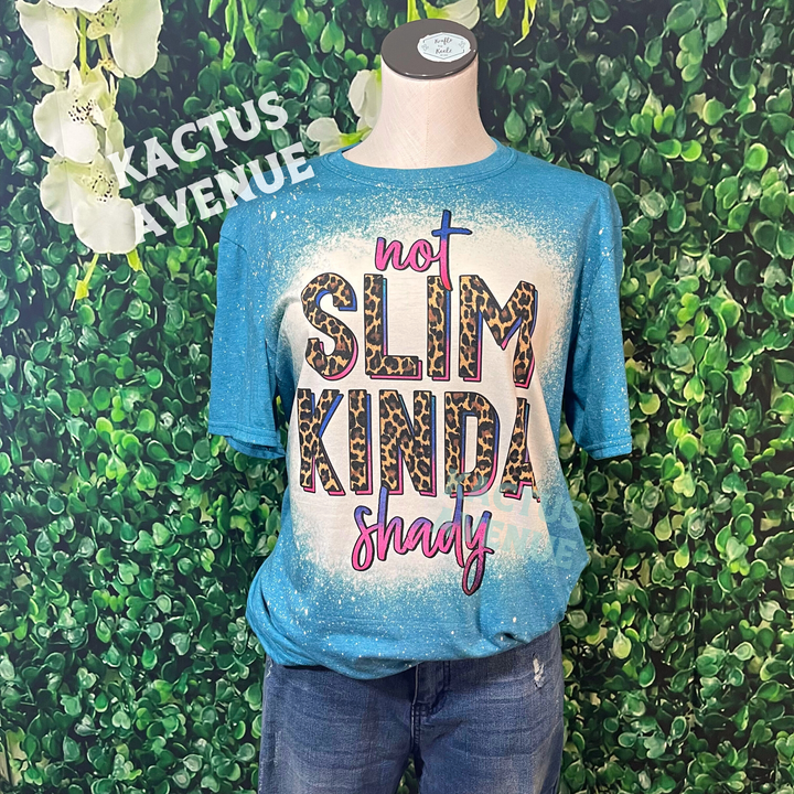 Not Slim Kinda Shady Bleached T-Shirt