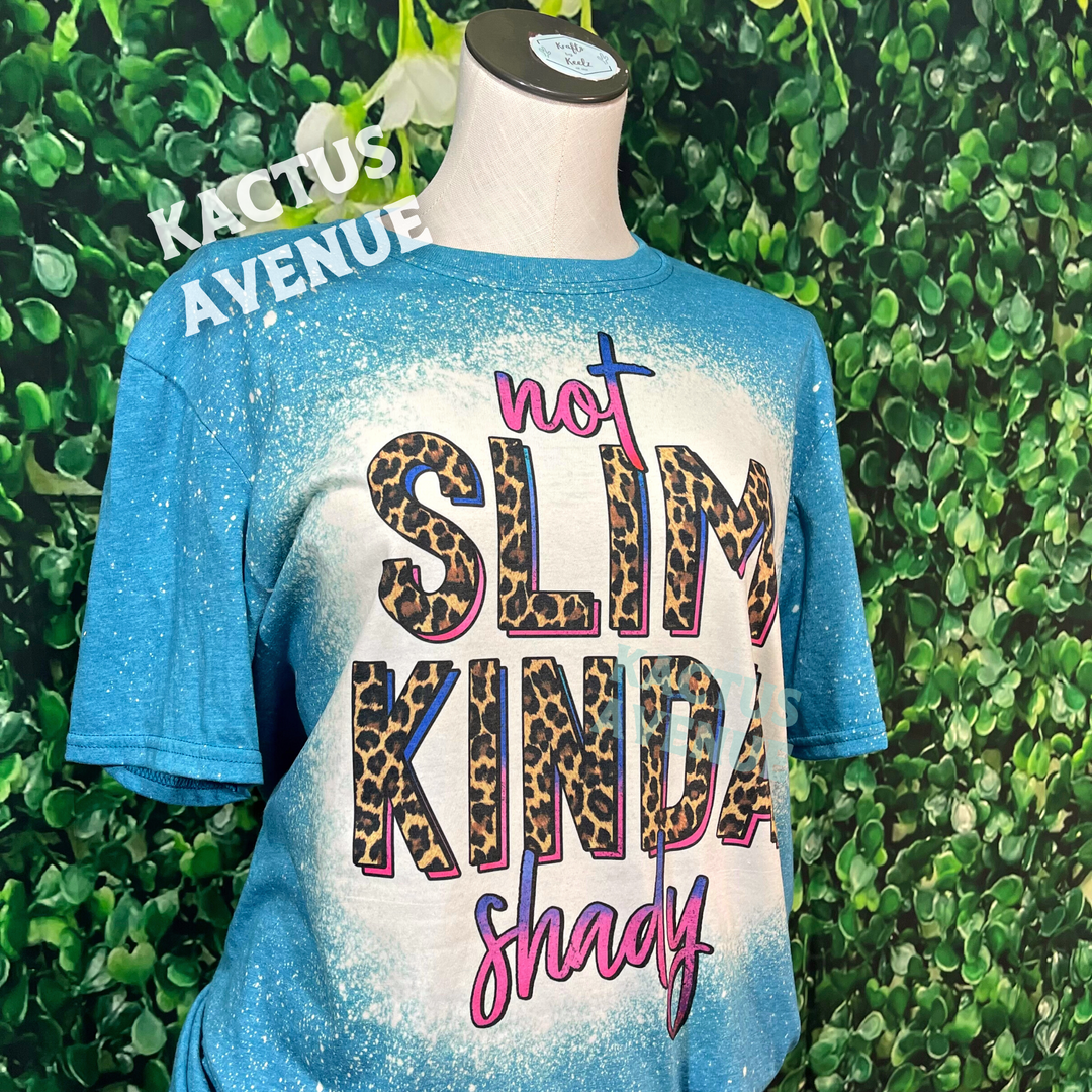 Not Slim Kinda Shady Bleached T-Shirt
