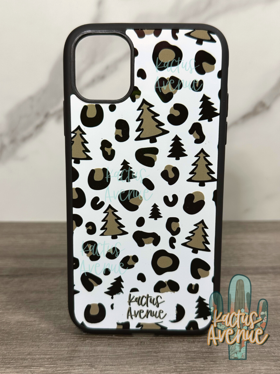 Oh, Leopard Christmas Tree Phone Case