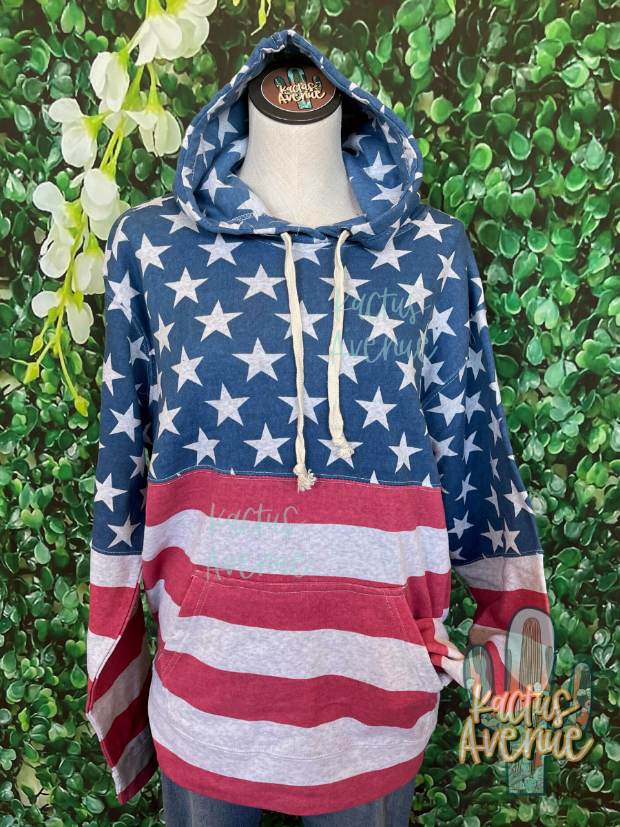 Red, White and Blue Hoodie
