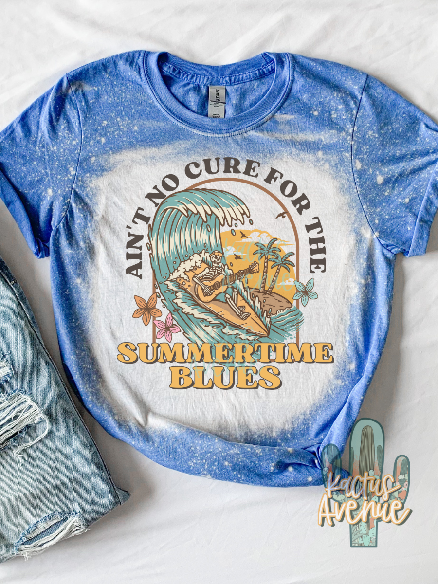 Summertime Blues Bleached T-Shirt